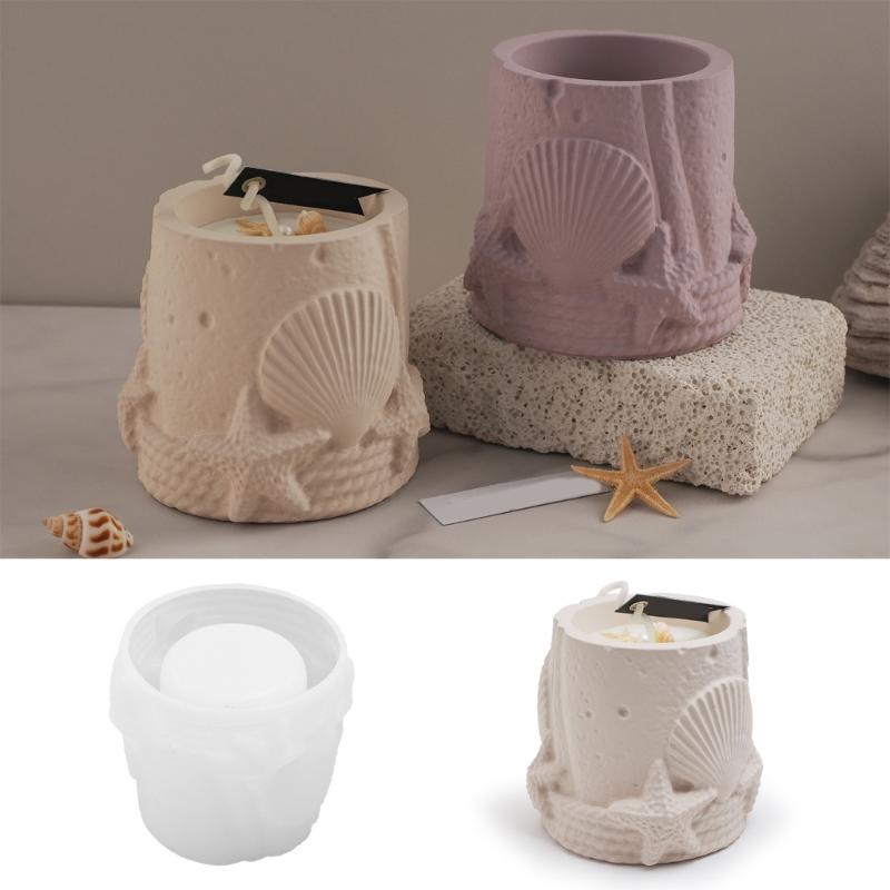 Unikátní designy Formy mušlí Flexibilní silikonová forma pro epoxidovou pryskyřici Šperky Talíř Svícen Domácí úložný prostor Řemeslo