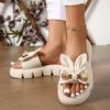 Summer New Fashion Casual Wear-resistant Elegant Solid  Women's Shoes Thick Sole Solid Color Beach Sandals Women's Shoes