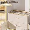 Doppelreihen-Stoff-Kleiderschrank-Organizer: Kleideraufbewahrungsbox mit mehreren Fächern