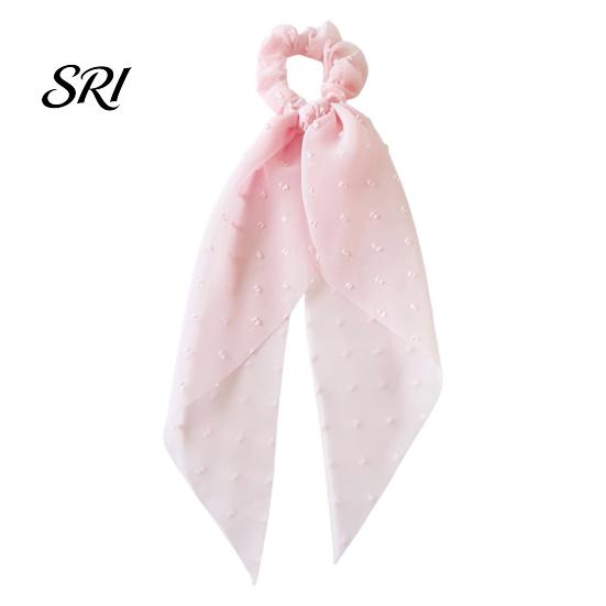 Yarn Hair Tie High Elasticity Bow Ribbon Design Lightweight Durable Elastic Rope Ponytail Holder Versatile Accessory Gentle Hold Band розовый