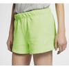 Nike Lab Nrg Fleece Logo Embroidered Solid Color Shorts Women Shorts Fluorescent-Yellow AV8285-701