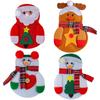 Christmas Decoration Mouth Dining Table Decoration Santa Claus Knife And Fork Set Home Cutlery Set Non-Woven Christmas Snowman Knife