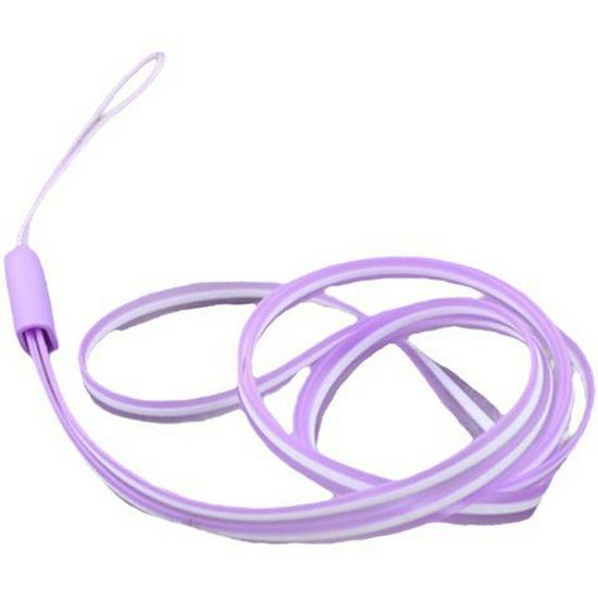PVC Candy Farbe Handy-Lanyard: Langes Gelee-Seil-Abzeichen, Schlüsselanhänger, Dokument-/ID-Halsband für Mobilzubehör