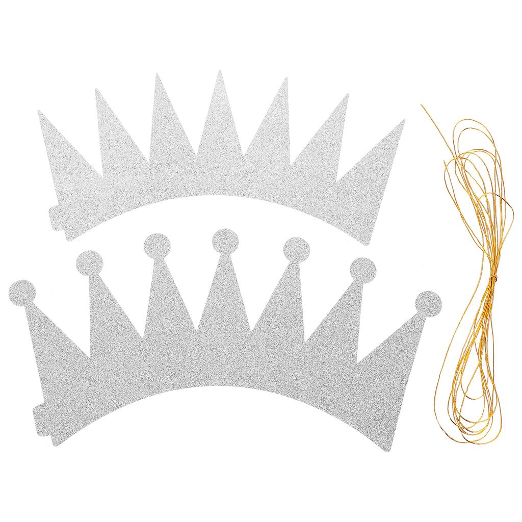 6 Stück Glitzernde Geburtstagskronen Hüte Glitzernde Prinzenkronen Partyzubehör für Kinder Erwachsene Geburtstagsfeier