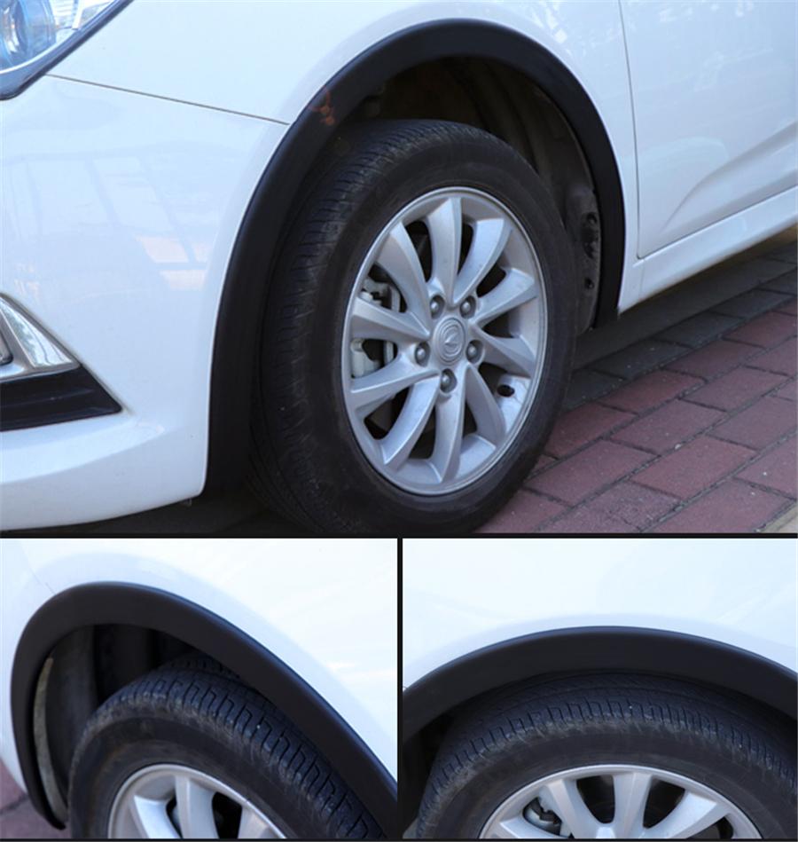 2pcs 150cm Car Fender Flare Extension Wheel Eyebrow Moulding Trim Protector Lip