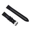 Watch Band Silicone Engraved Breathable Quick Release Comfortable Watch Strap Replacement for GT4 Black