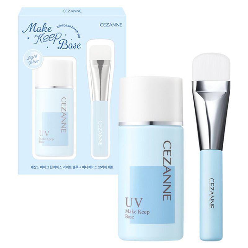 CEZANNE Make Keep Base Light Blue + Mini Base Brush Special Set