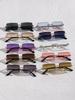 10PCS Women Fashion Rimless Rectangular Sunglasses For Daily Life Men Shades Accessories.