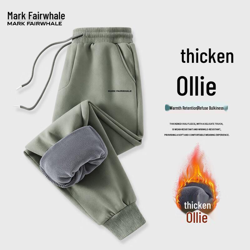 

Мужские зимние флисовые спортивные штаны свободного кроя с принтом букв Mark Fairwhale 4XL