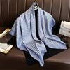 Fashion printed silk scarf twill silk high quality square scarf women's headscarf 91x91cm travel shawl autumn and winter scarf