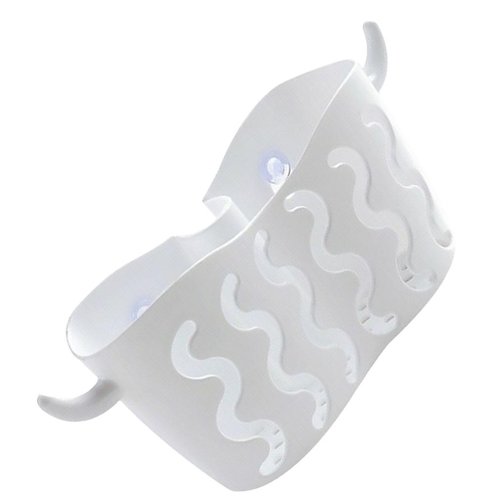 2295 Cesta de armazenamento com ventosa perfurada Cesta de drenagem de esponja de torneira