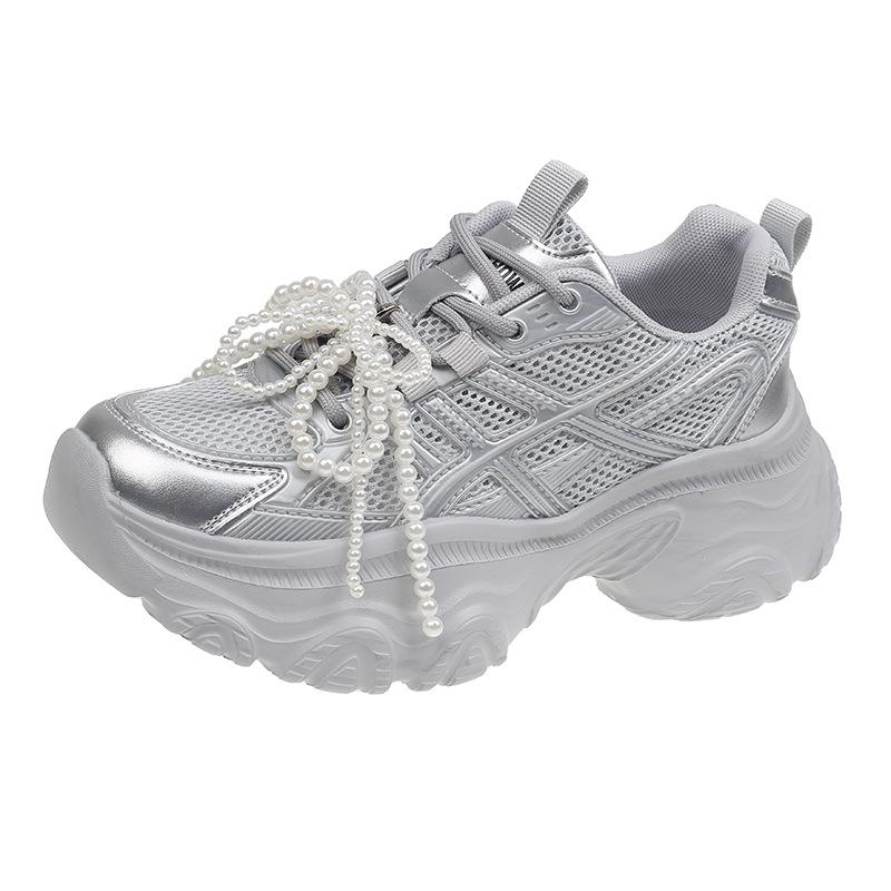 Cyclone shoes 6 thick-soled heightened breathable mesh casual sports shoes female dad shoes