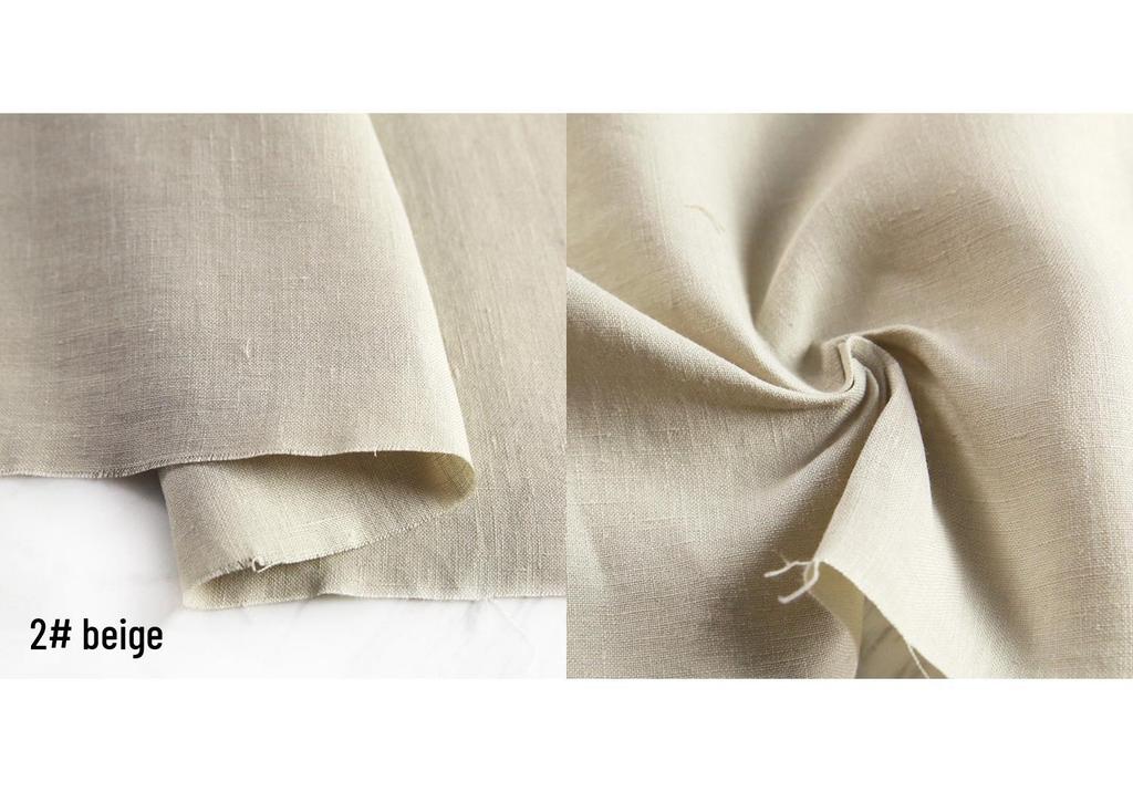 High-Quality Sand Washed Linen-Cotton Fabric for Summer Dresses & Pants