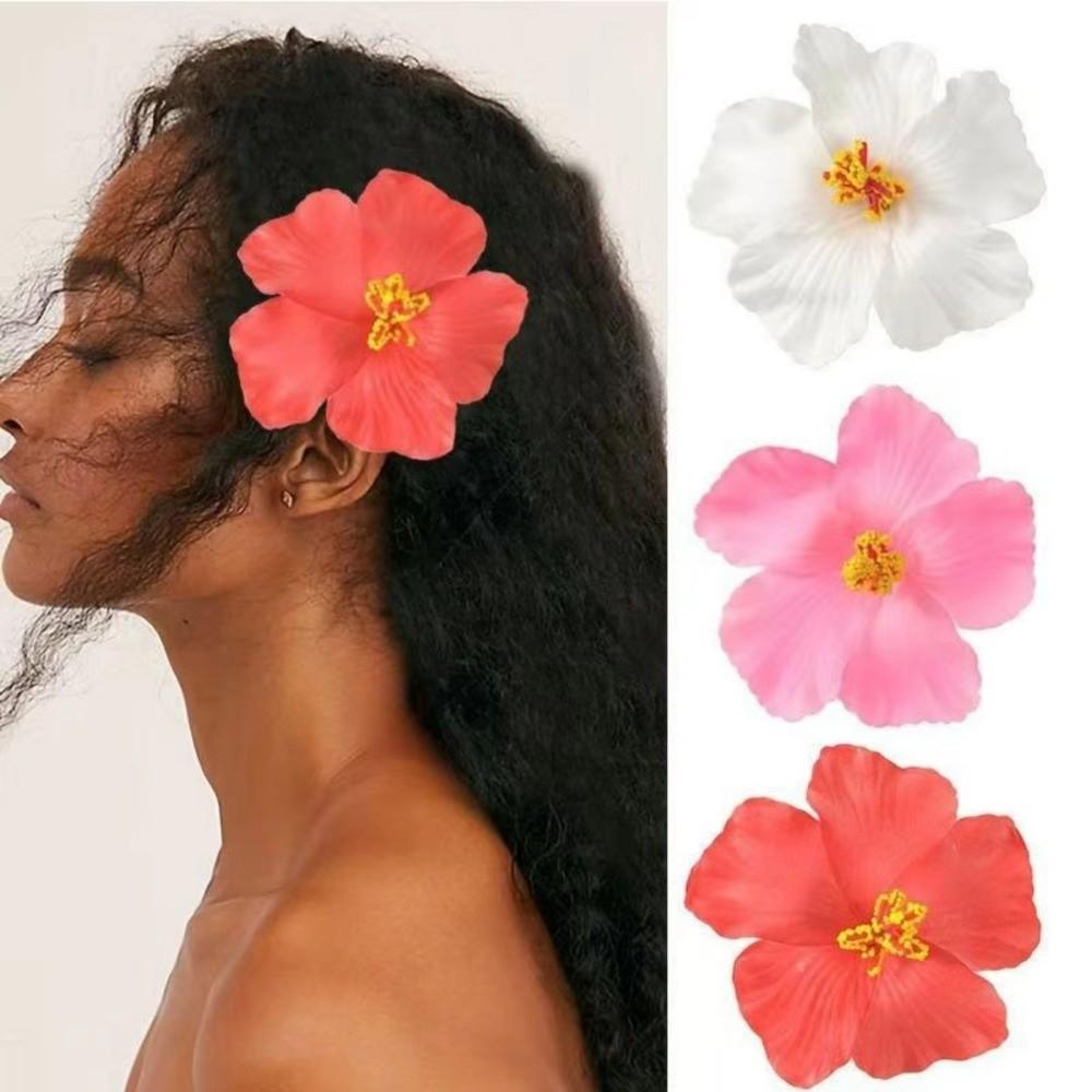 Egg Flower Hawaiian Flower Hair Clips Romantic Duckbill Hair Clip New Bangs Clip Beach Party