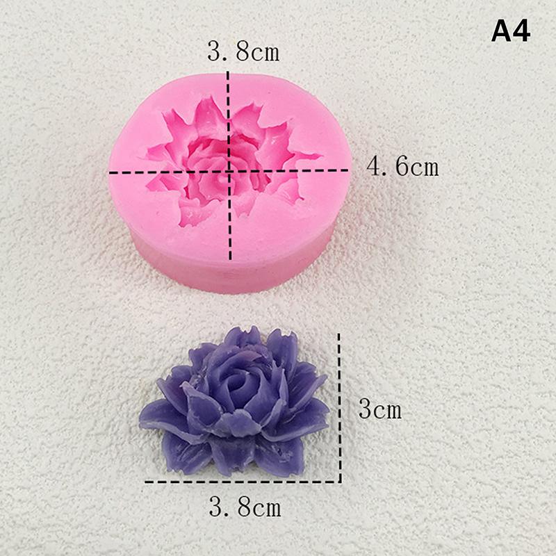 1Pc 3D Rose Design Silicone Mold - DIY Tool For Chocolate Cake Fondant Wedding Cake Baking Flowers Soap Decorating Craft