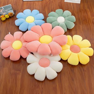 38-75CM Almofada de Pelúcia com Oito Pétalas de Flor Pequena Margarida Girassol Almofada de Sofá Decoração de Quarto de Casa Brinquedos de Pelúcia para Meninas Presentes