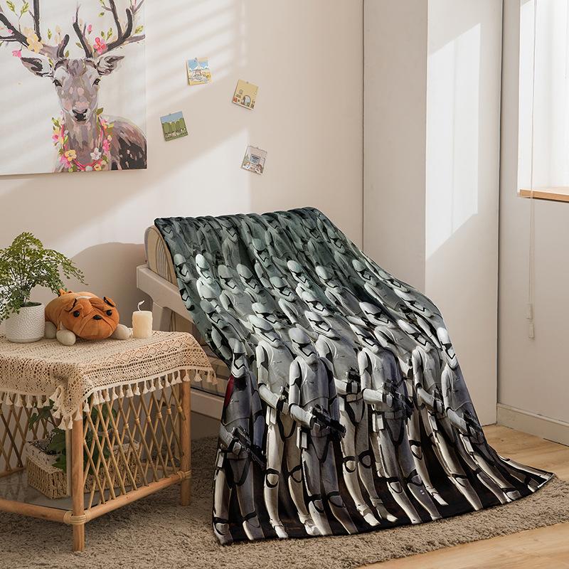 Column Double-Sided Flannel 3D Digital Printed Blanket Blanket