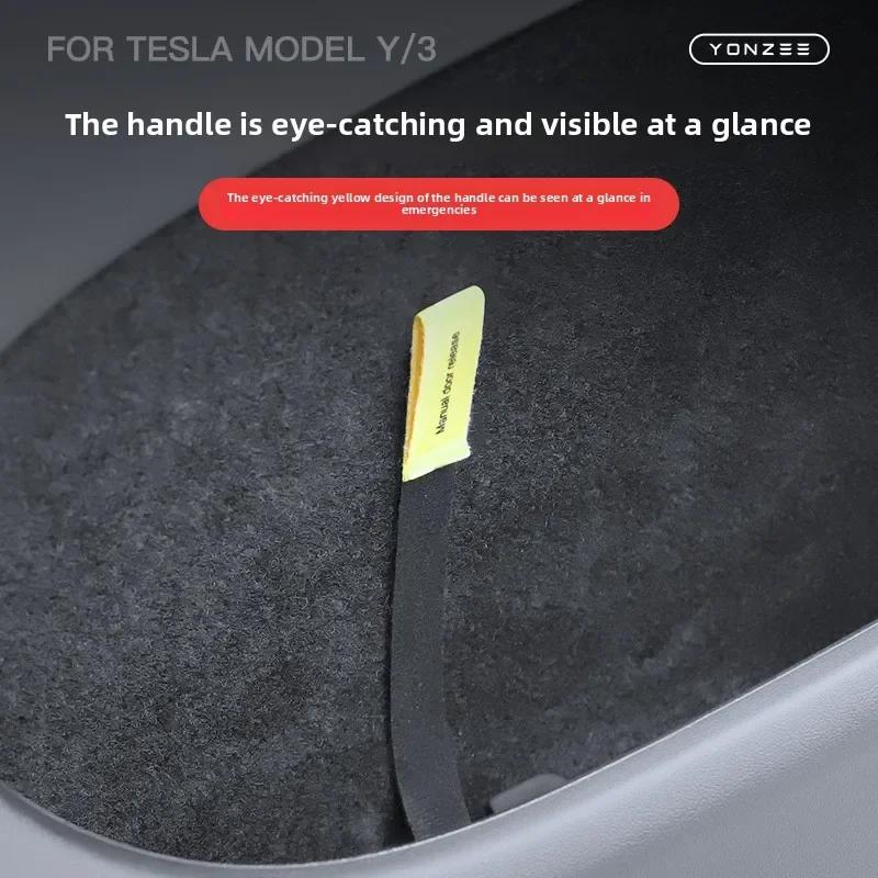 For Tesla Model 3 Highland Tesla Model Y Juniper Car Rear Door Emergencies Safety Pull Rope Emergency Handle Car Accessories