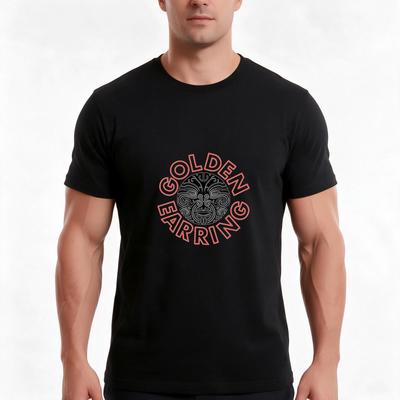 Gouden Oorbel T-shirt Zomer Casual Katoenen T-shirt Oversized Streetwear Tops Vintage Grafische Print Losse Pasvorm Korte Mouw