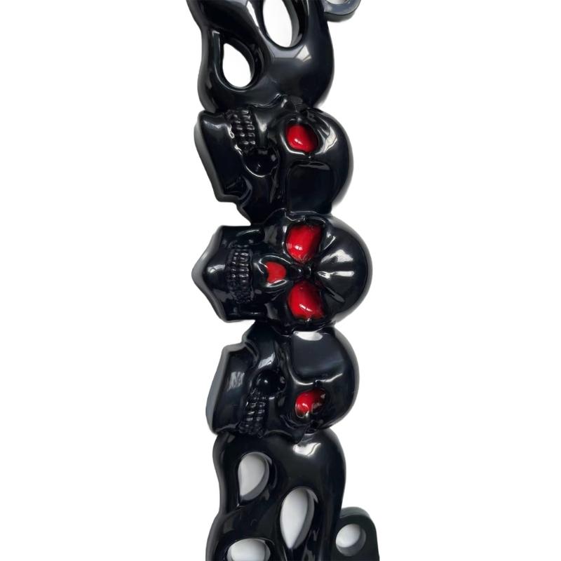 License Plate Skull Head Plastic License Plate Frame Suitable for Motorcycle