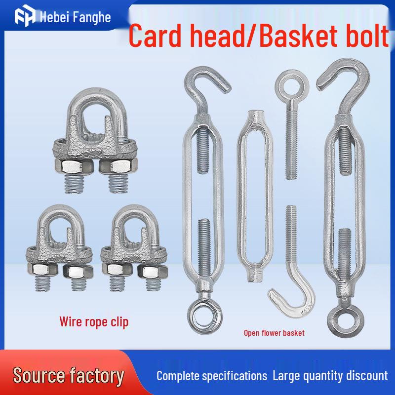 Steel Wire Rope Clamp and Tensioner Set M6-M32