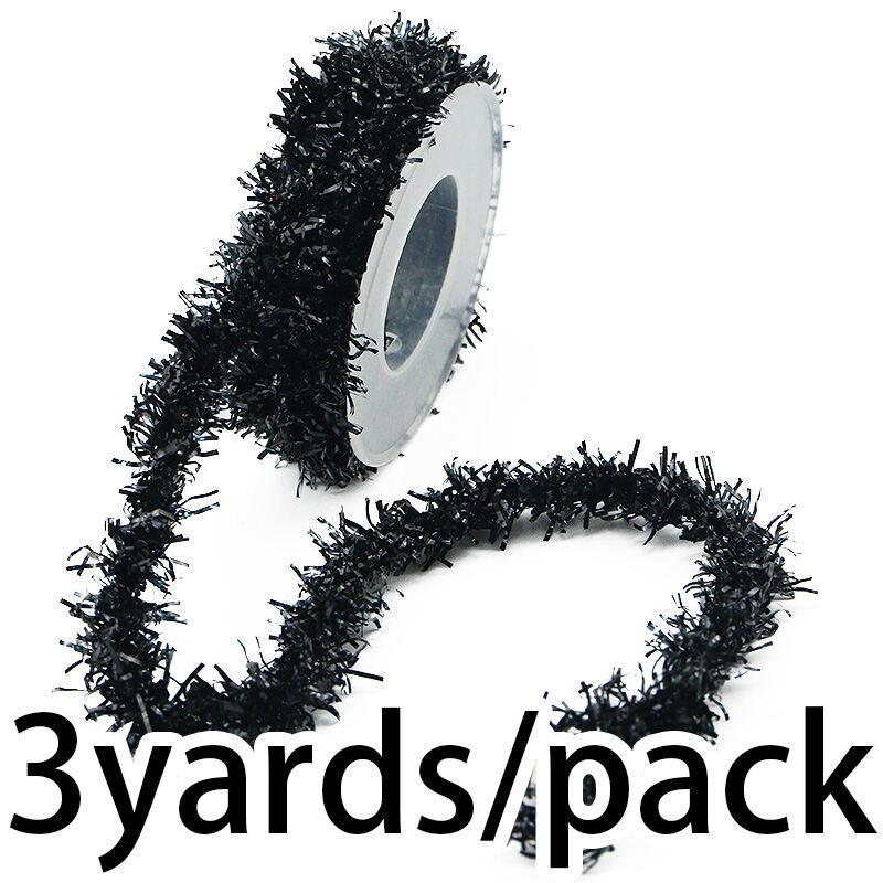 (3 Yards/pack) 15mm Halloween Bow DIY Decoration Color Bar Ghost House Scene Decoration Window Wall Party Holiday Dress Up