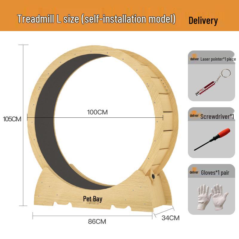 Silent Cat Treadmill: Anti-Pinch High Fiber Climbing & Exercise Wheel