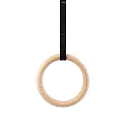 1 PIÈCE Anneaux de Fitness en Bouleau Gymnastique Bois Réglable Entraînement Tractions Exercice Anneaux 28/32 MM (Corde de levage non incluse)