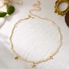 Acrylic Conch Starfish Shell Tassel Beads Chain Waist Chain For Women Men Creative Bohemia Double Layer Belly Chain Body Jewelry