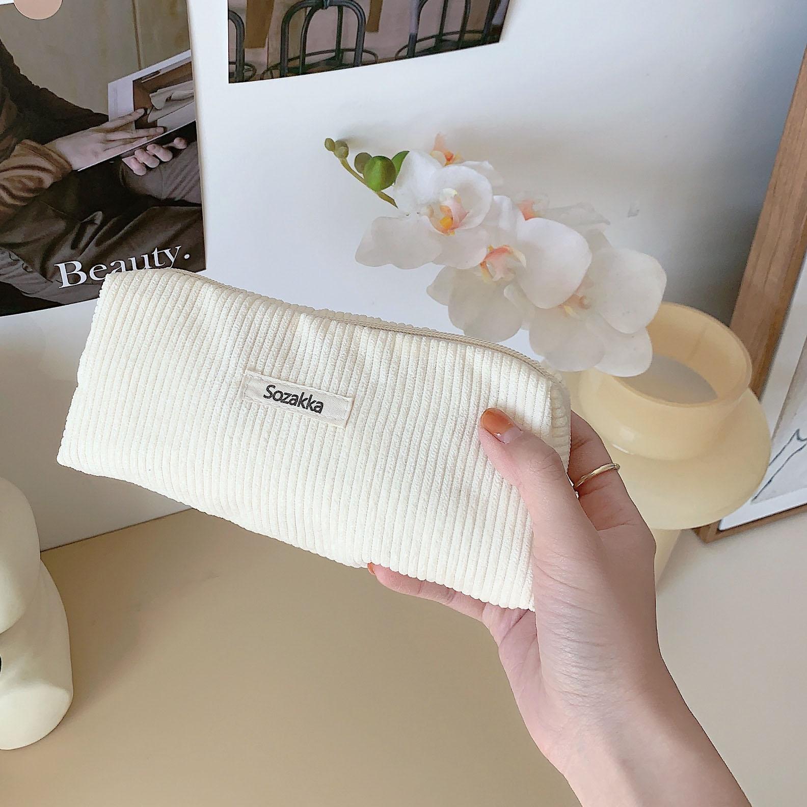 

Женская большая косметичка из вельветовой ткани, косметичка для девочек, ручная дорожная сумка, органайзер для губной помады, клатч на молнии, кошелек для телефона