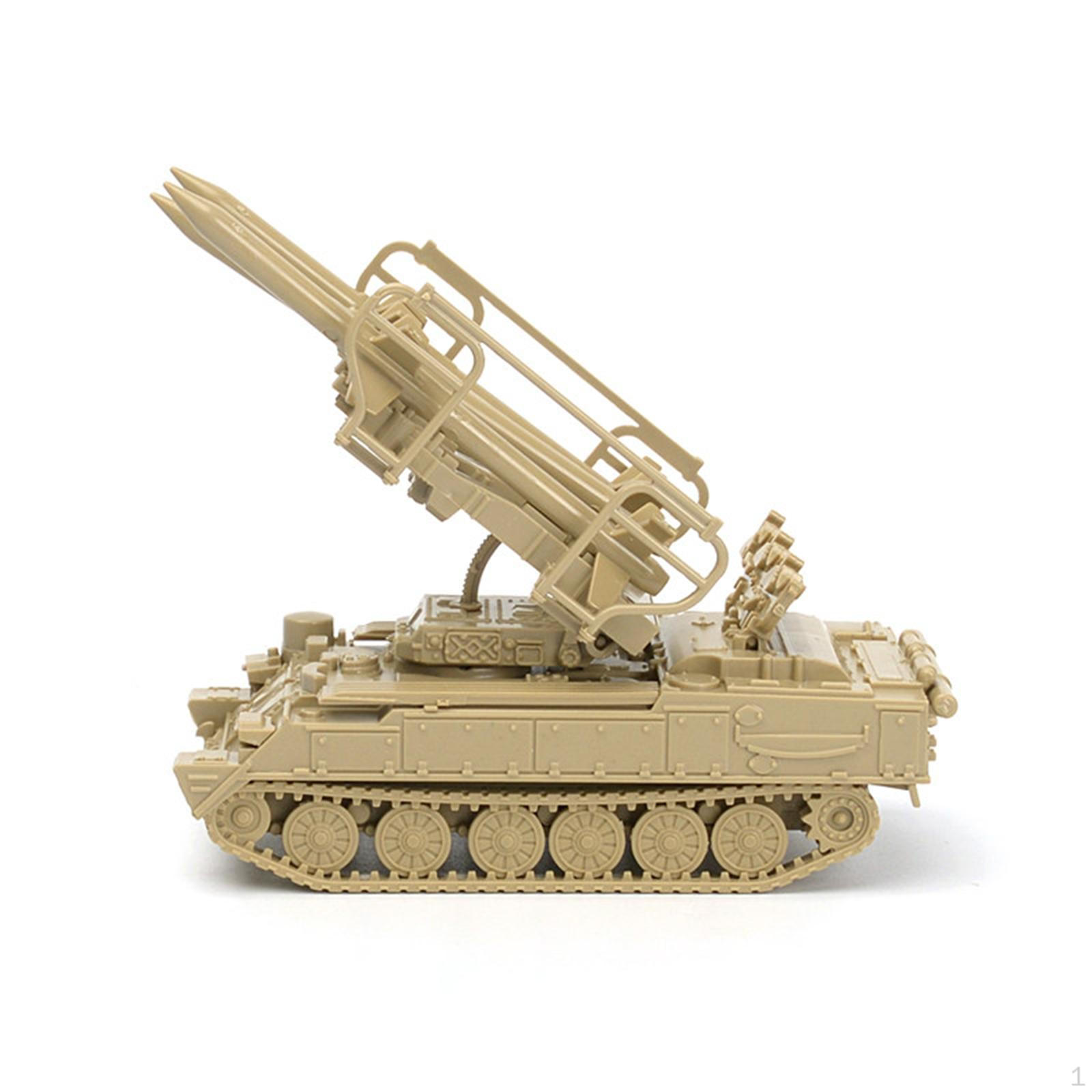 Набор для сборки модели танка DIY Сборка Масштаб 1/72 Образовательные Игрушки Коллекция Декор Песочный Стол Макет жёлтый