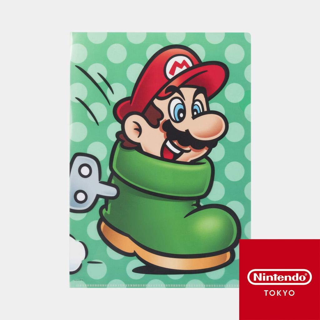 Super Mario Power Up D Clear Nintendo Tokyo Exclusive File,