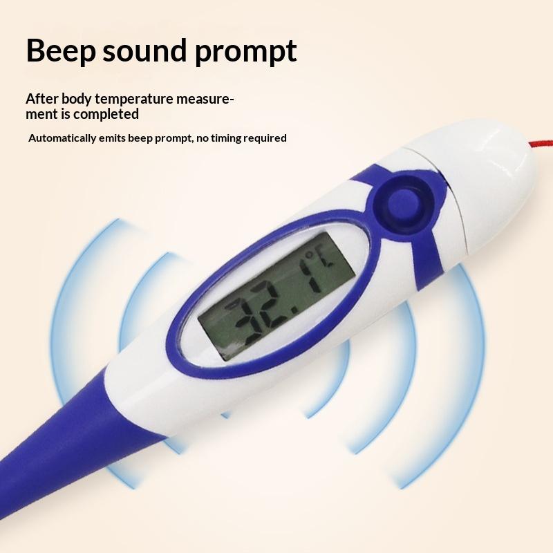 1Pcs Digital Pet Dog Cat Veterinary Thermometer Professional Animal Digital Thermometer With Soft Probe Waterproof Equipment