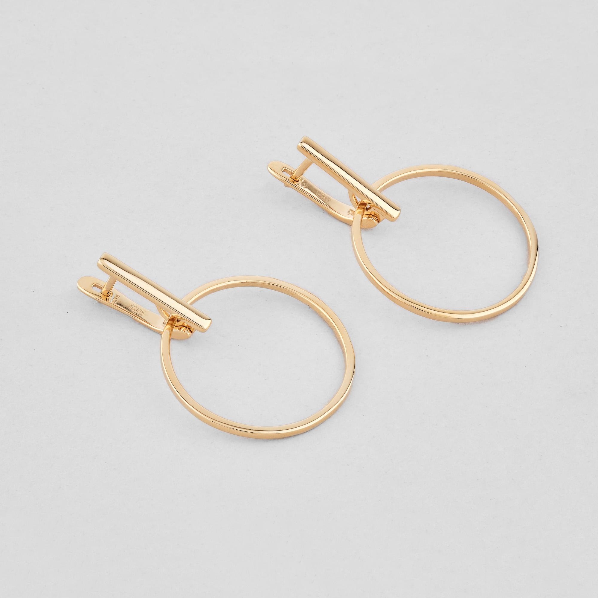 

Сережки Чіткість золотистий