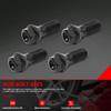 4 PCS 36136781151 Black 14x1.25mm Wheel Lug Bolt 28mm Shank for 2008-2019 BMW for 2003-2021 Mini All Rims Replat # 36136774896 36136890324 V20241820