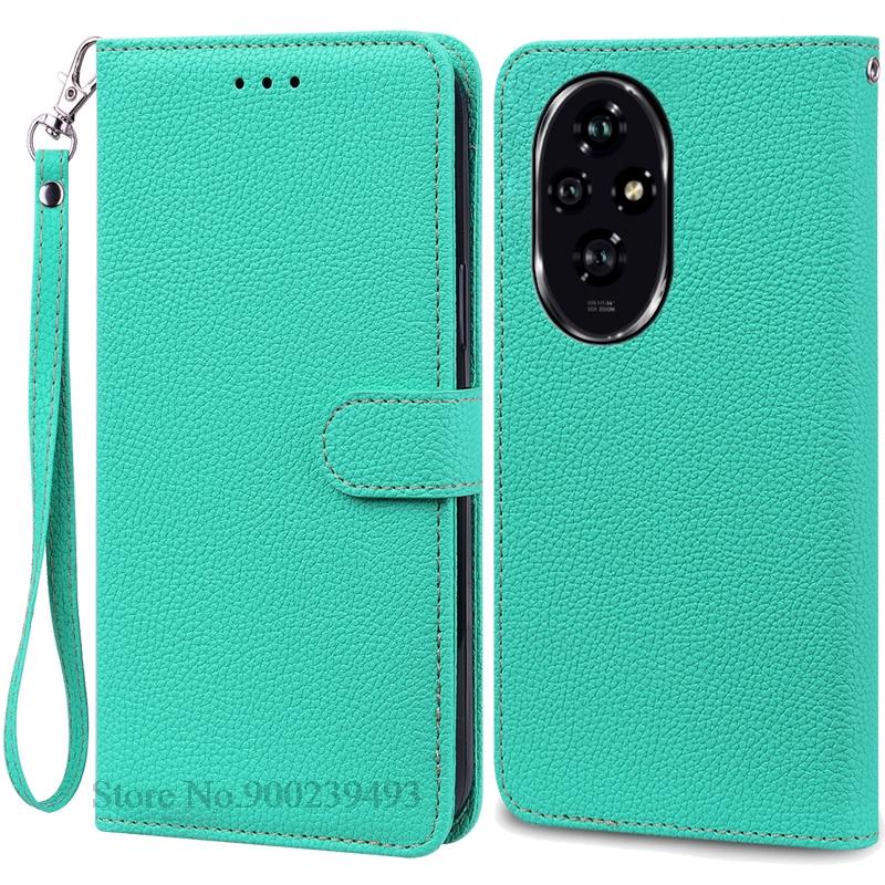 For Honor 200 Case Honor 200 Pro Case Silicone Pu Leather Wallet Case For Honor 200 5G Phone Case For Honor 200 Pro Cover Fundas