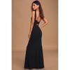 Elegant Banquet Fashion Kinked Backless Dress Fishtail