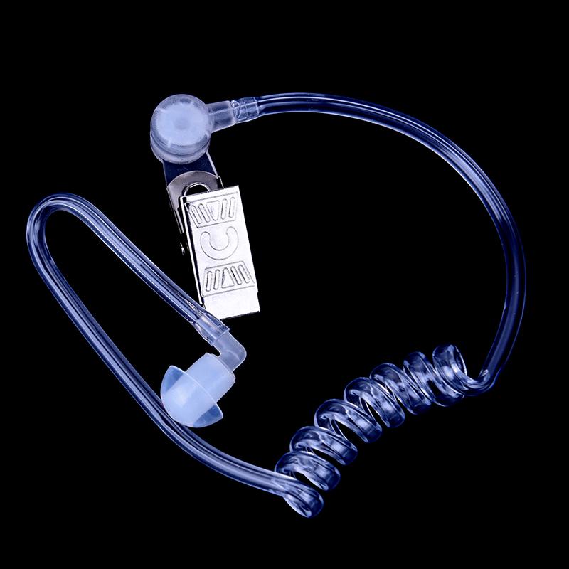 2 Pin Radio Walkie Talkie Mic Headset Earpiece Security Air Tube For Motorola