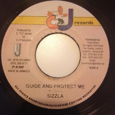 7inch Record SIZZLA - Guide And Protect Me NONE CJ Records 2007 Jamaica Reggae, Ska & Dub Used