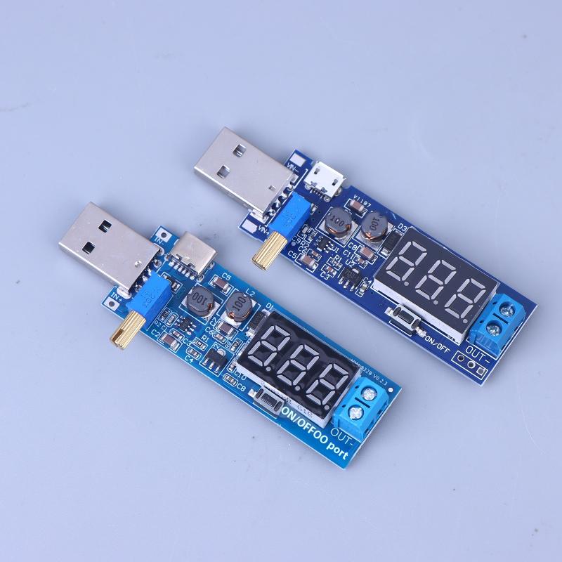 USB Step-Up / Step-Down Netzteilmodul Boost-Wandler DC-DC 5V auf DC 1,2V-24V Einstellbarer Ausgang