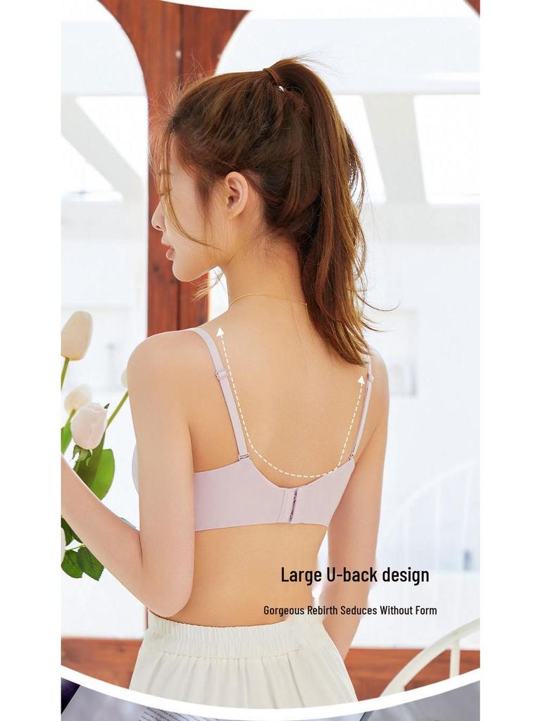 Seamless Red Underwire Bra with Soft Support & Lift