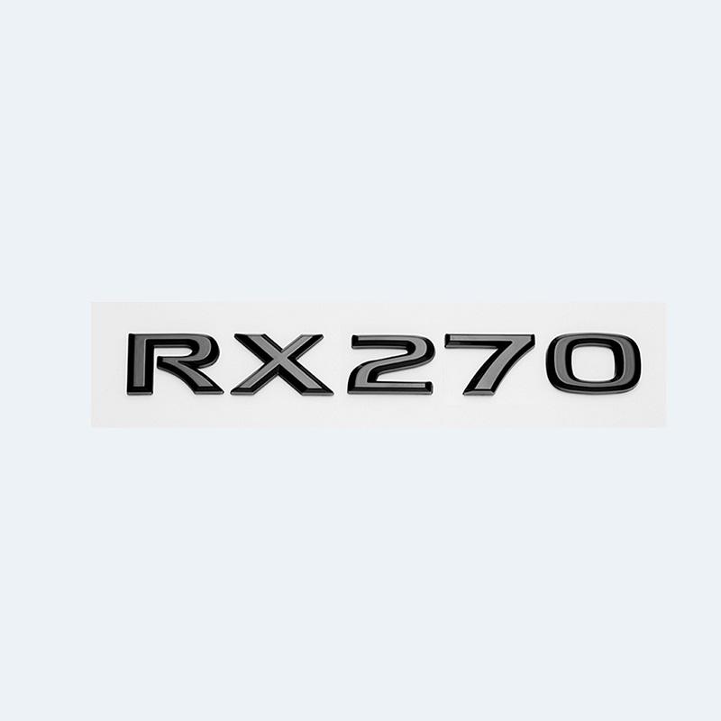 3D ABS Gloss Black Car Rear Trunk Badge Sticker For Lexus RX Series RX200t RX270 RX300 RX350 RX450h RX450hL HYBRID Emblem