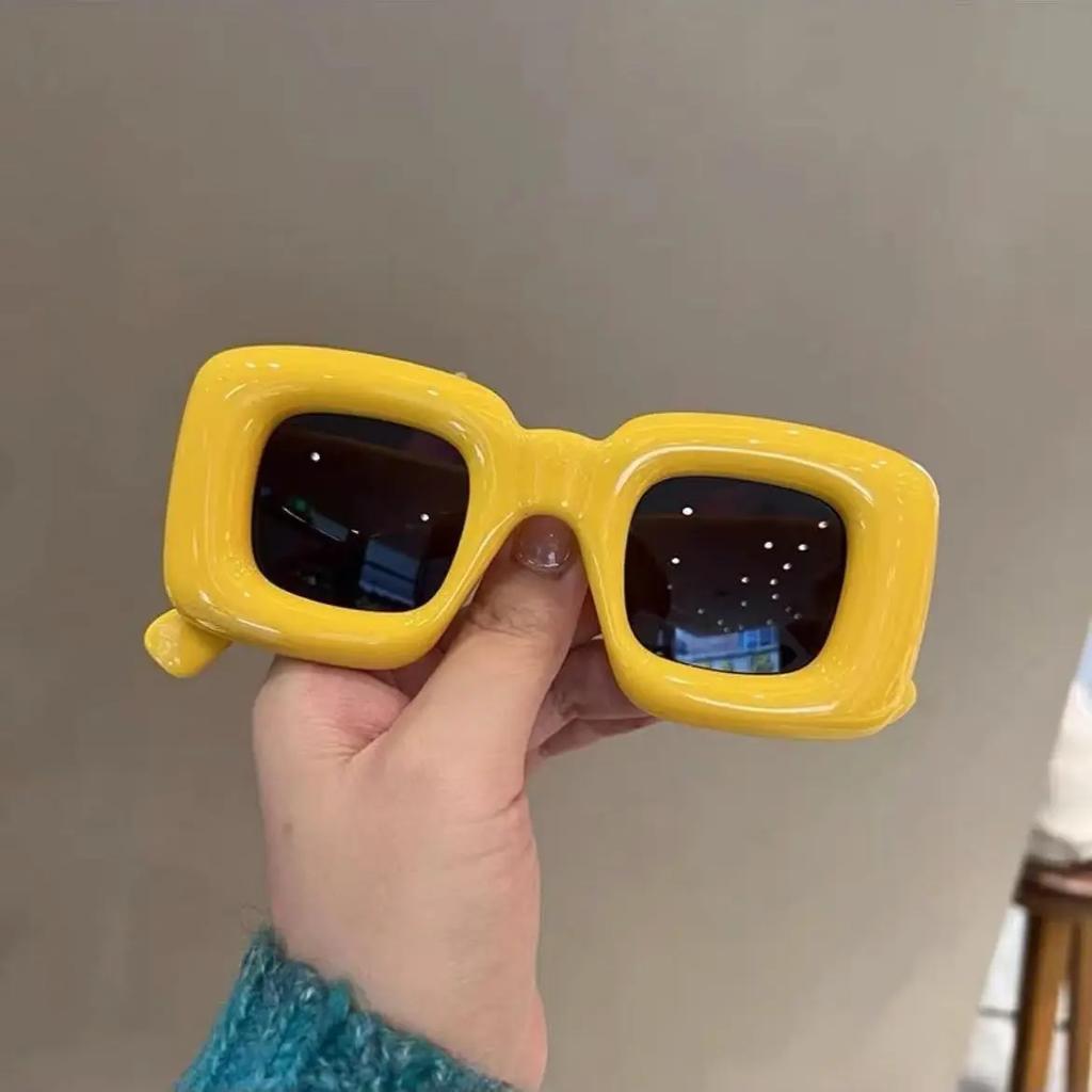 Oversized Frame Square Sunglasses Women Fashion Funny Holiday Party Personality Glasses Outdoor Street Photo Eyewear