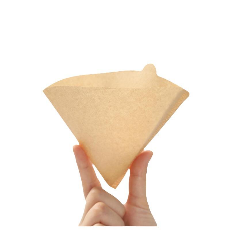 Filtre à café en papier en forme d'éventail pour verseur manuel, oreille à suspendre, jetable v02.