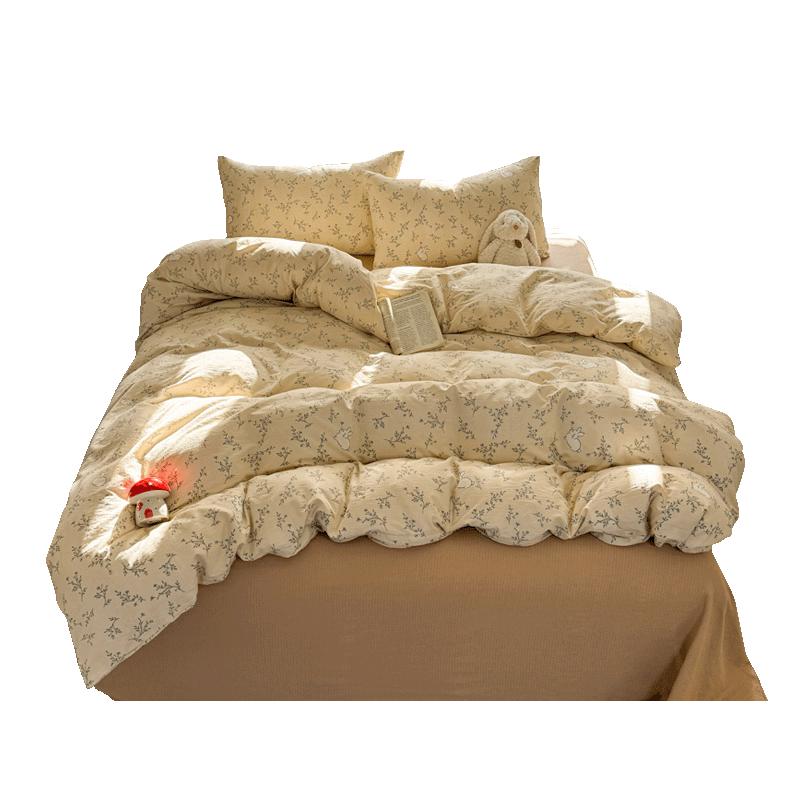 Hongdou Class A Thickened Double-Layer Gauze Duvet Cover