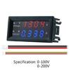 LED Voltmeter Ammeter Red & Blue Digital Multimeter Display Voltage Current Test