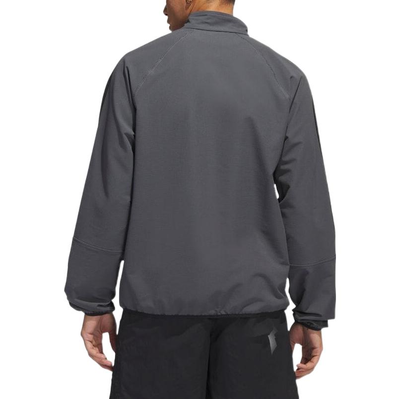 Спортивная куртка Adidas Originals SS23 с логотипом и полумолнией до половины — фото 5