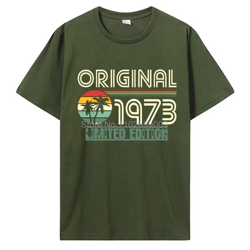 

Старая футболка, оригинальная ограниченная серия, винтажная футболка 1973 года, забавная женская футболка унисекс с принтом в подарок на день рождения, уличная футболка в стиле Харадзюку 3XL