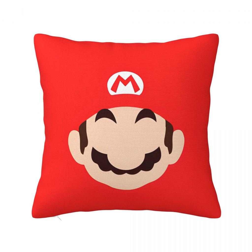 Super Marios Cup Collection Pillowcases Polyester Bed Car Cushion Cover Funny Home Decoration Pillowcase 40*40