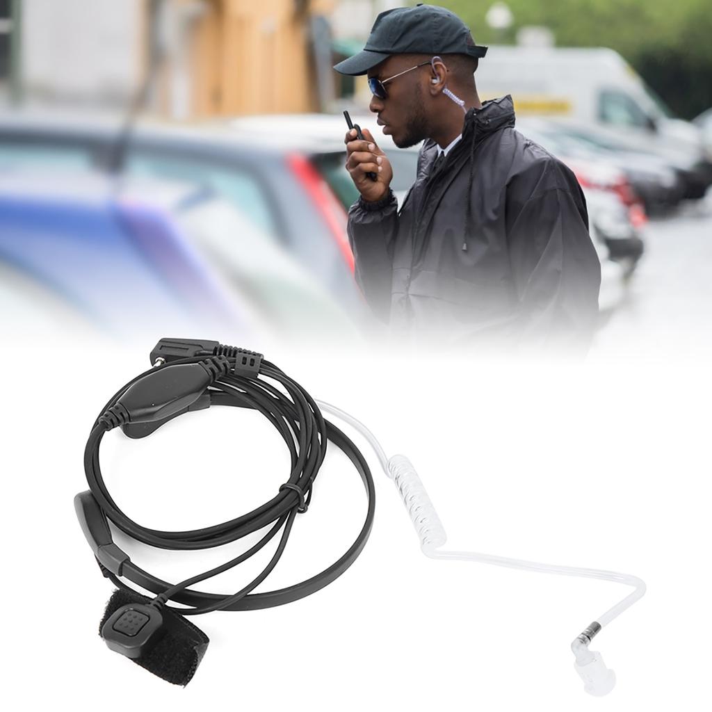 2pcs Two Way Radio Headphone Throat Microphone Headset Fit for BaoFeng UV-5R UV-6R UV B5 BF-888S